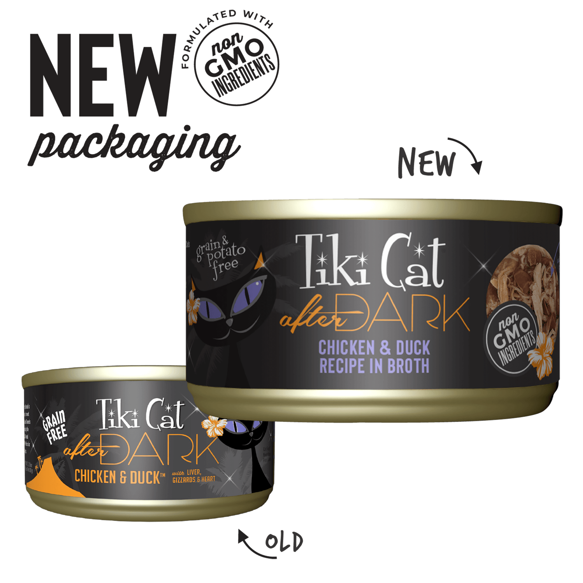 Tiki Cat - After Dark - Chicken & Duck Recipe in Broth for Cats